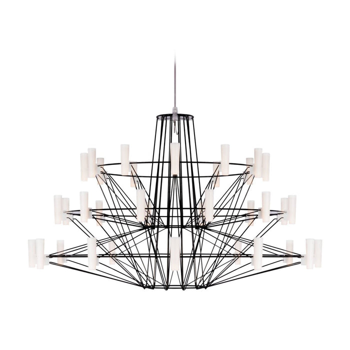 Coppelia LED Chandelier in Black (Small/157.5-Inch).