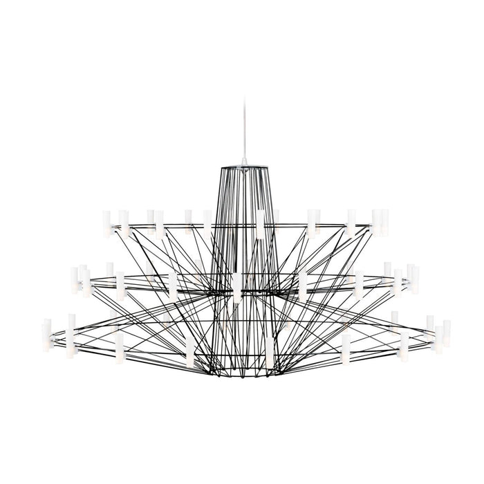 Coppelia LED Chandelier in Black (Large/157.5-Inch).