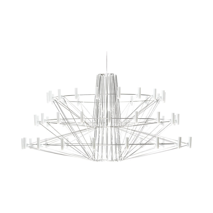 Coppelia LED Chandelier in Chrome (Large/157.5-Inch).
