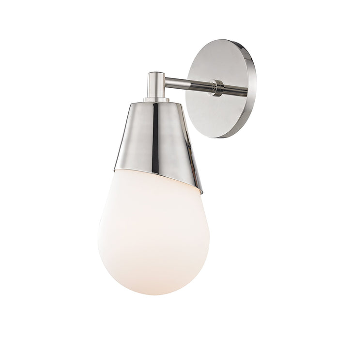 Cora Wall Light in Polished Nickel/1-Light.