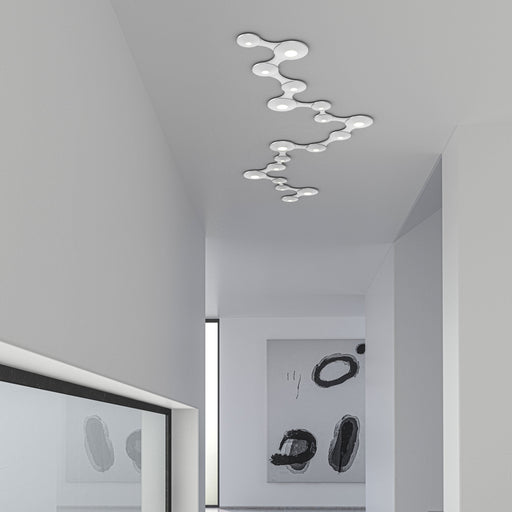 Coral Surface™ LED Flush Mount Ceiling Light in living room.