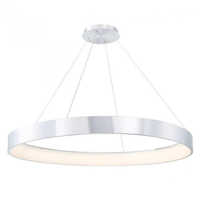 Corso LED Pendant Light in X-Large/Brushed Aluminum.