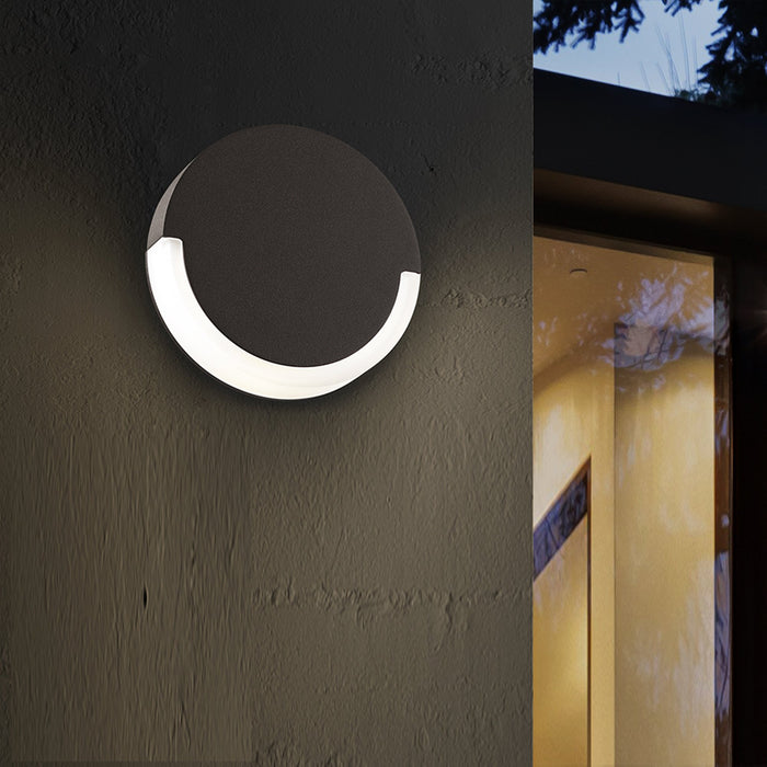 CRCL Outdoor LED Wall Light in outdoor.