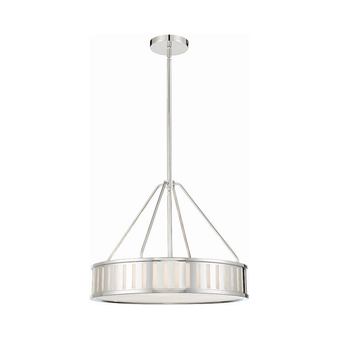 Kendall Pendant Light in Polished Nickel (4-Light).