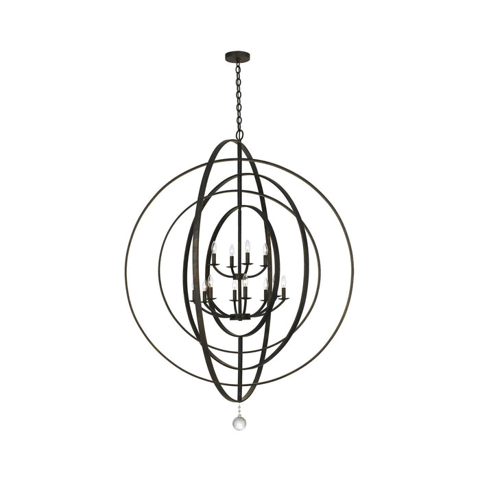 Luna Chandelier in Matte Black (12-Light).