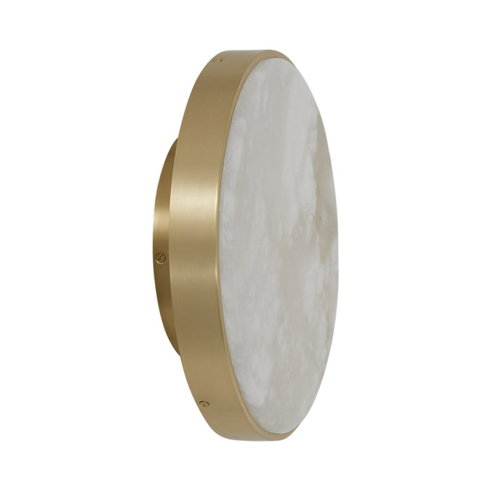 Anvers LED Ceiling / Wall Flush Mount Ceiling Light in Satin Brass (Medium/Mounted in a remote location).