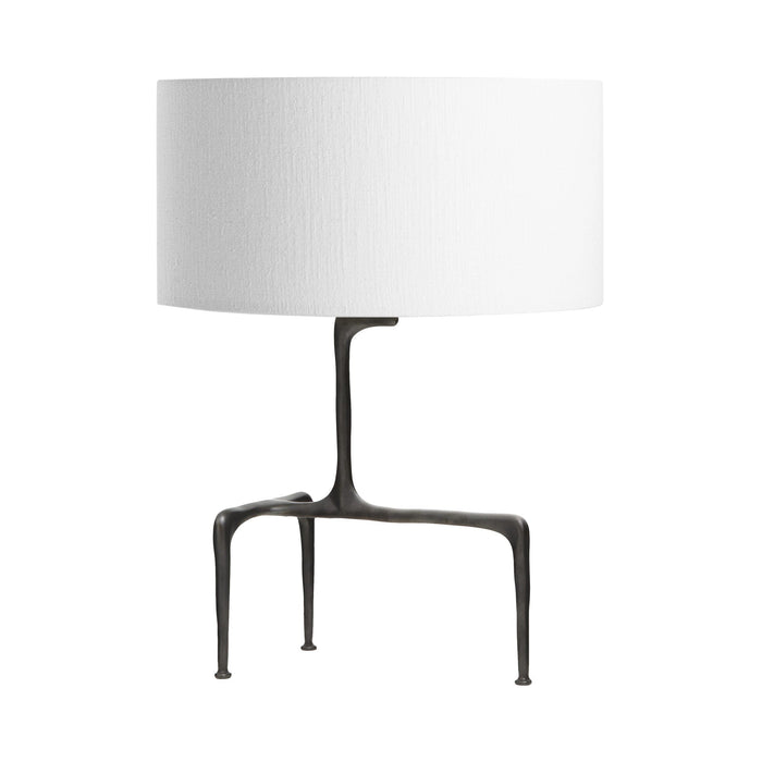 Braque Table Lamp in Bronze/White.