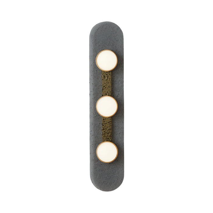 Modulo LED Wall Light in Satin Brass (3-Light).