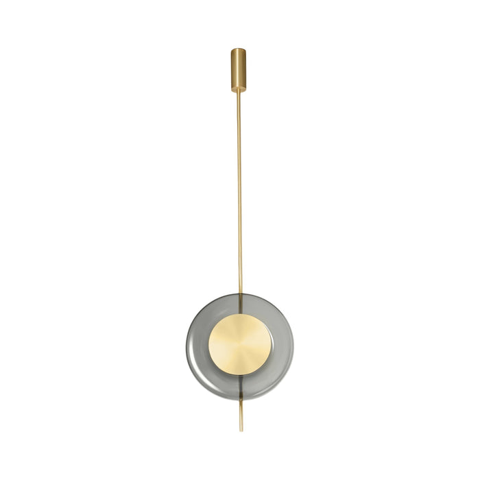 Pendulum LED Pendant Light in Satin Brass.