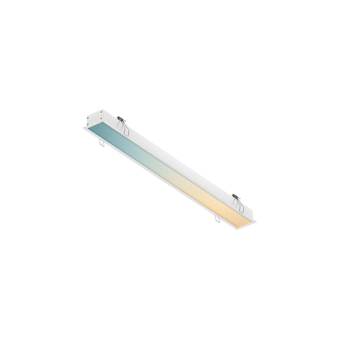 Boulevard LED Linear Recessed Light in White (Small/RGB + 2700K-6500K).