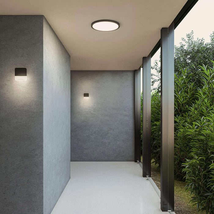 Alto Ultra Slim Outdoor LED Wall Light Outside Area.