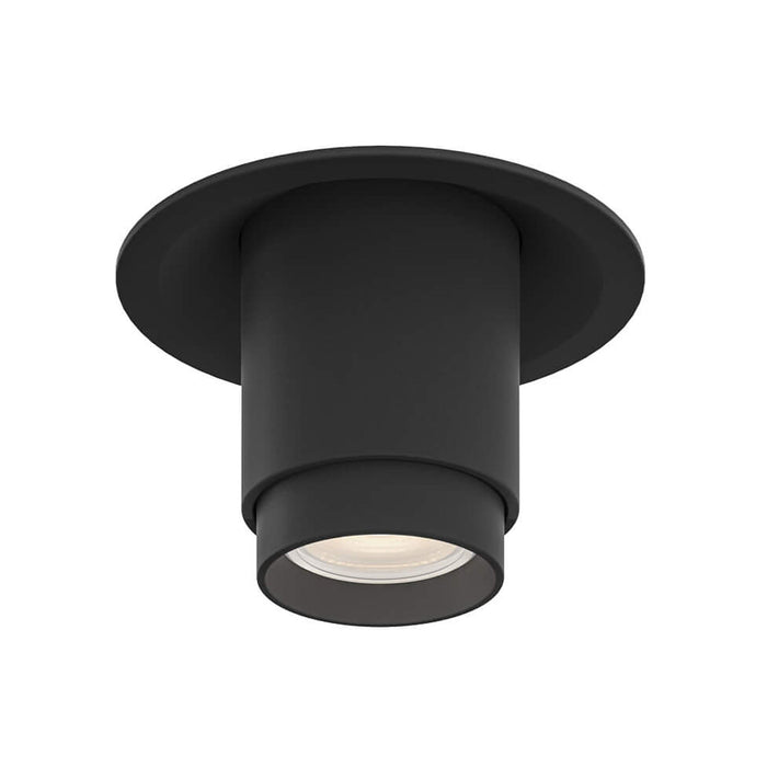 Aperture LED Recessed Light with Adjustable Head in Black.