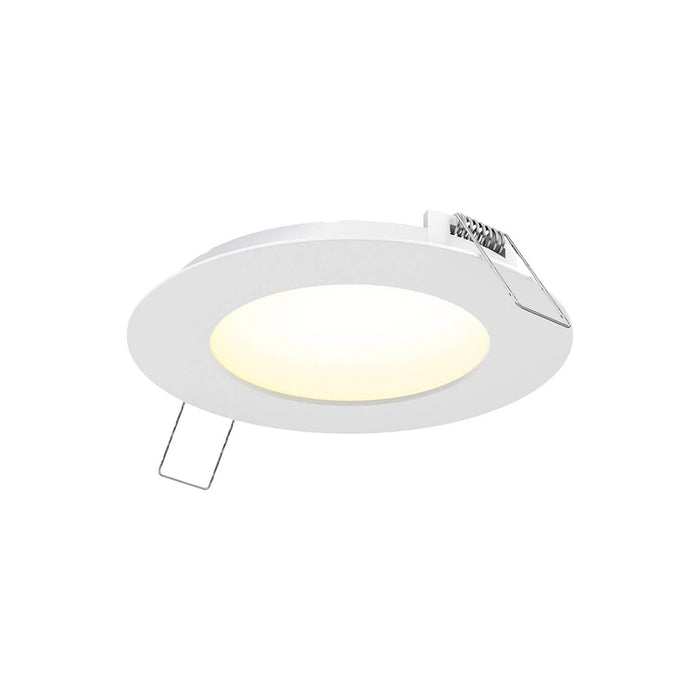 Excel CCT LED Recessed Panel Light in White (Round/Medium).