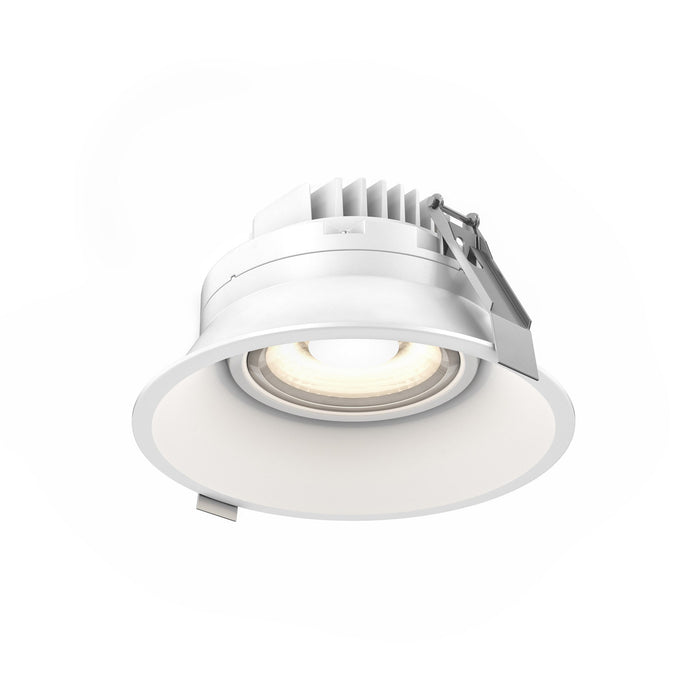 Facet CCT Indoor/Outdoor LED Recessed Light in White (Large).