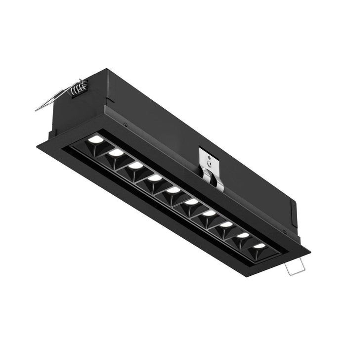 Pinpoint LED Recessed Down Light in Black (10-Light/30-Degree Swivel).