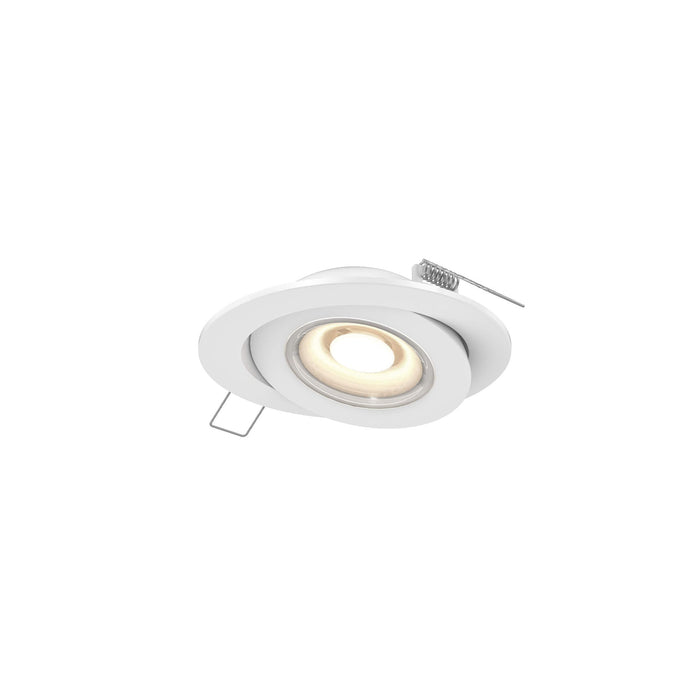 Pivot LED Gimble Recessed Light in White (3-Round).