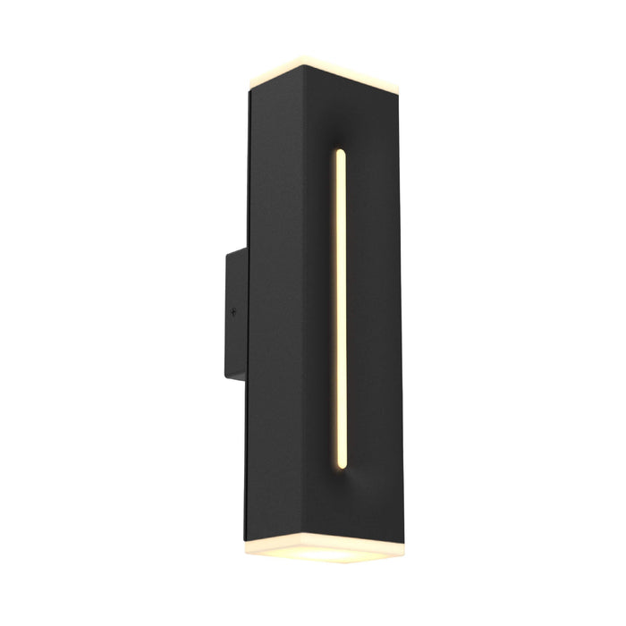 Profile Outdoor LED Dual Wall Light in Black (Medium).