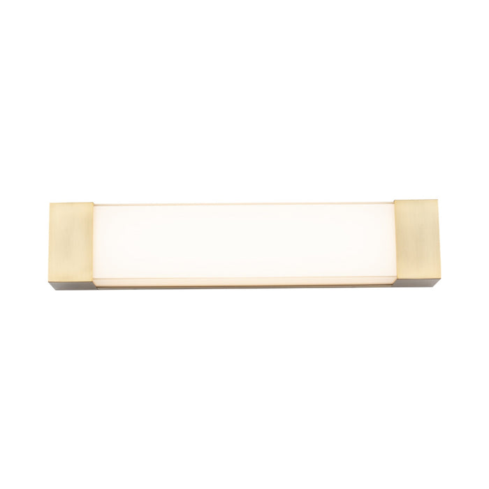 Darcy LED Bath Vanity Light in Small/Aged Brass.