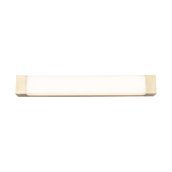 Darcy LED Bath Vanity Light in Large/Aged Brass.