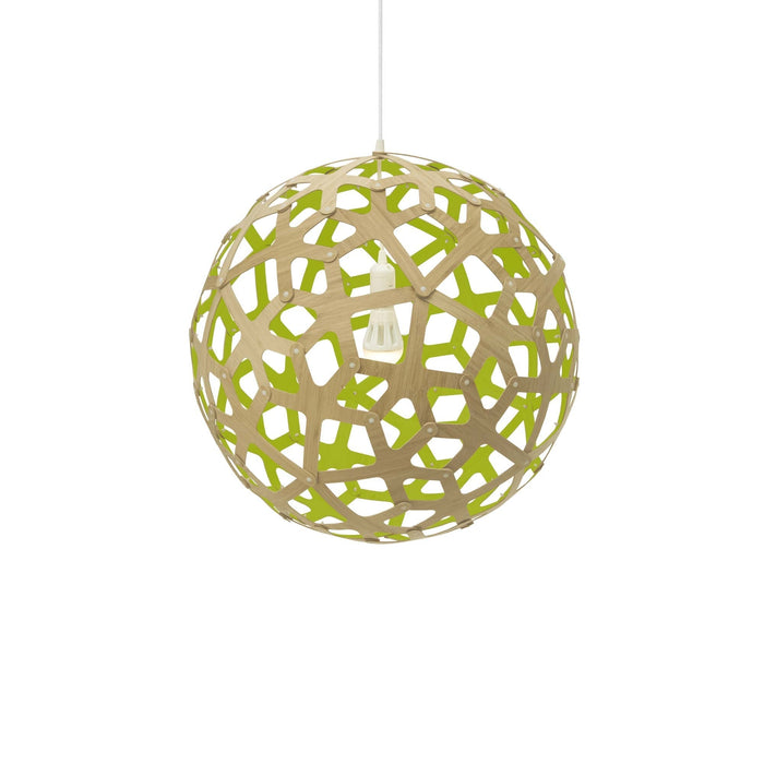 Coral Pendant Light in Bamboo/Lime (Large).