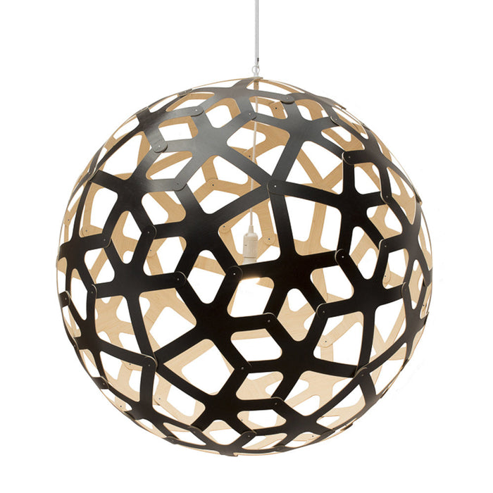 Coral Pendant Light in Black/Bamboo (XXX-Large).