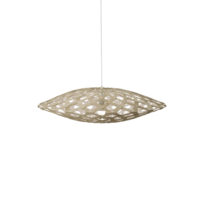 Flax Pendant Light in Bamboo/White (Small).
