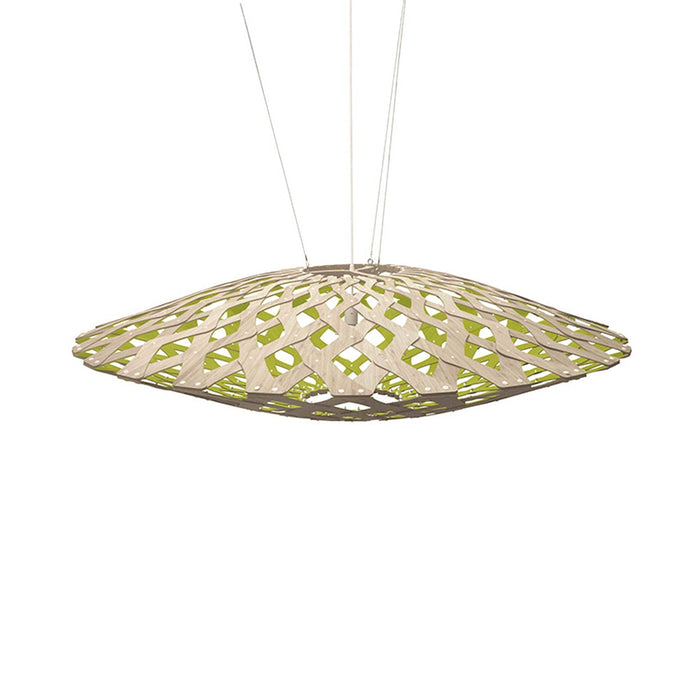 Flax Pendant Light in Bamboo/Lime (Large).