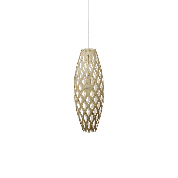 Hinaki Pendant Light in Bamboo/White (Small).