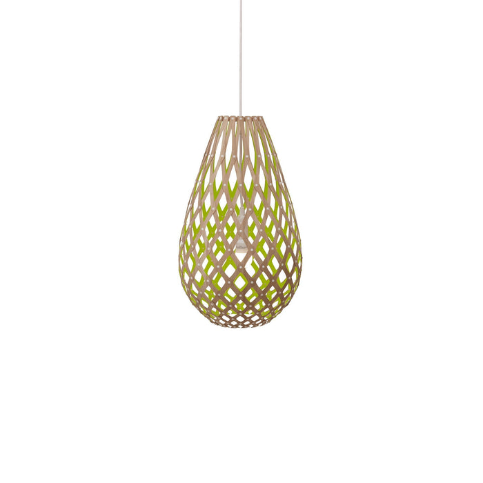 Koura Pendant Light in Bamboo/Lime (Small).