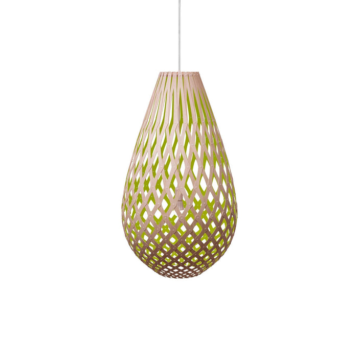 Koura Pendant Light in Bamboo/Lime (Large).