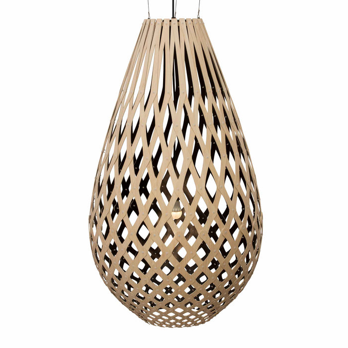 Koura XL Pendant Light in Bamboo/Black (Medium).