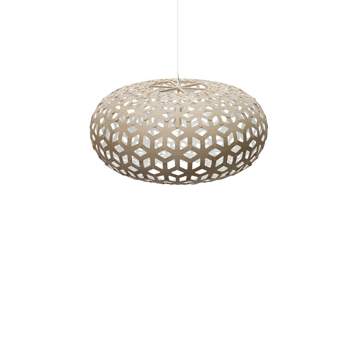 Snowflake Pendant Light in Bamboo/White (Small).