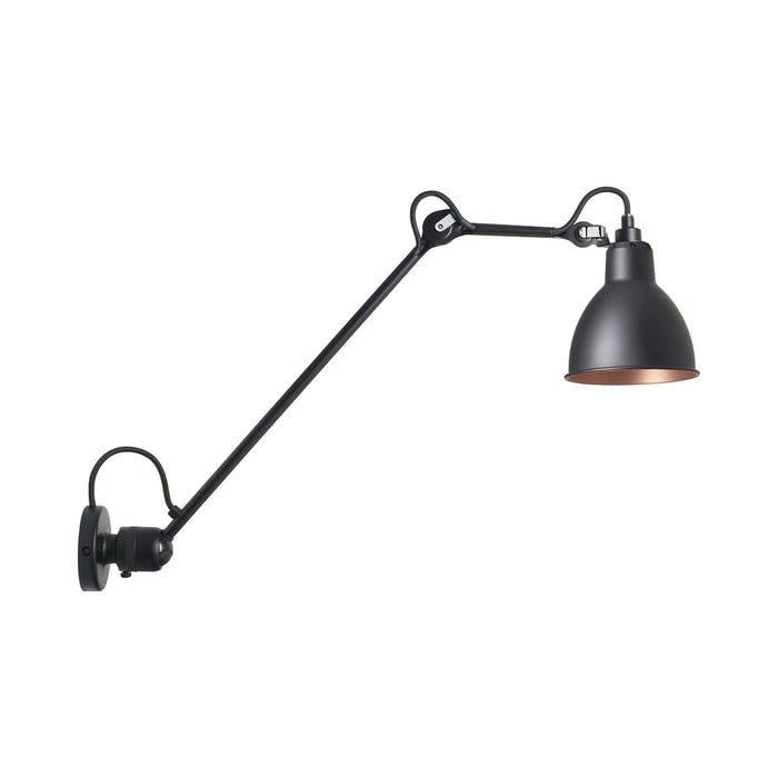 Lampe Gras N°304L40 LED Ceiling / Wall Light in Black & Copper (Round Shade).
