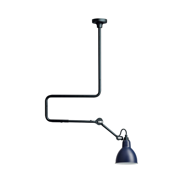 Lampe Gras N°312 LED Pendant Light in Blue (Round Shade).