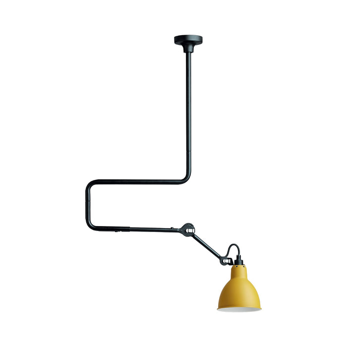 Lampe Gras N°312 LED Pendant Light in Yellow (Round Shade).