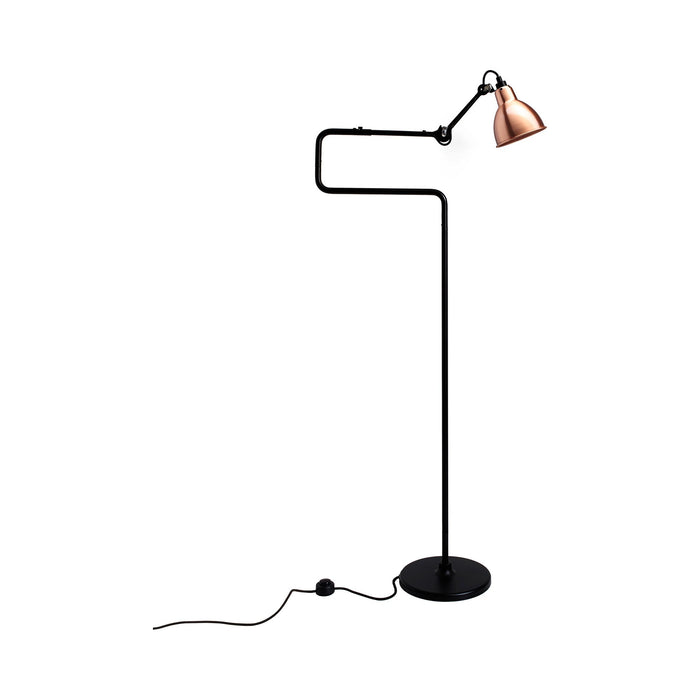 Lampe Gras N°411 LED Floor Lamp in Copper (Round Shade).