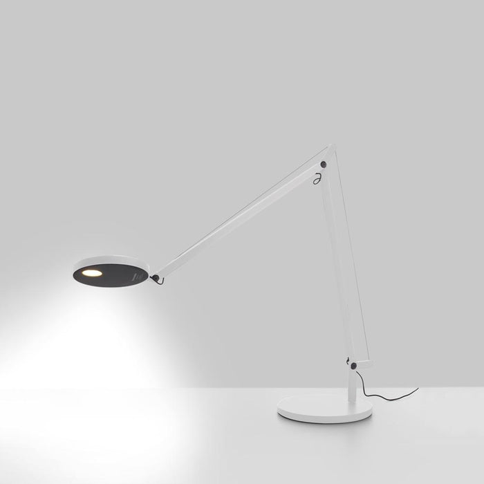 Demetra Micro LED Table Lamp in White.