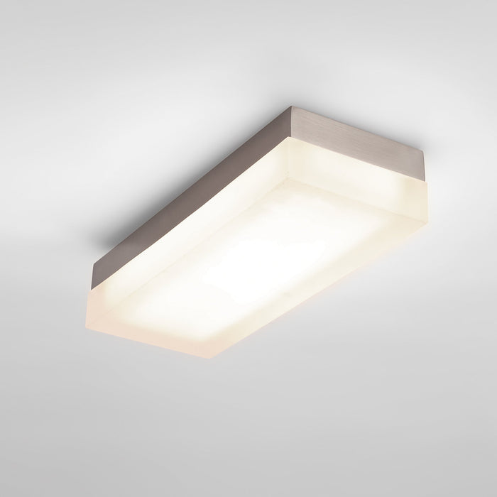 Dice LED Rectangular Flush Mount Ceiling Light in Detail.