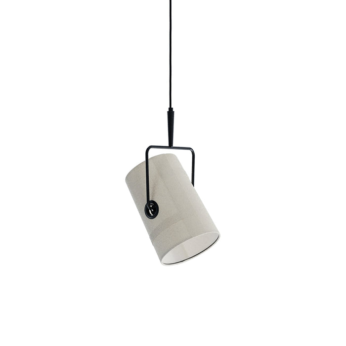 Fork Pendant Light in Anthracite/Ivory (Small).