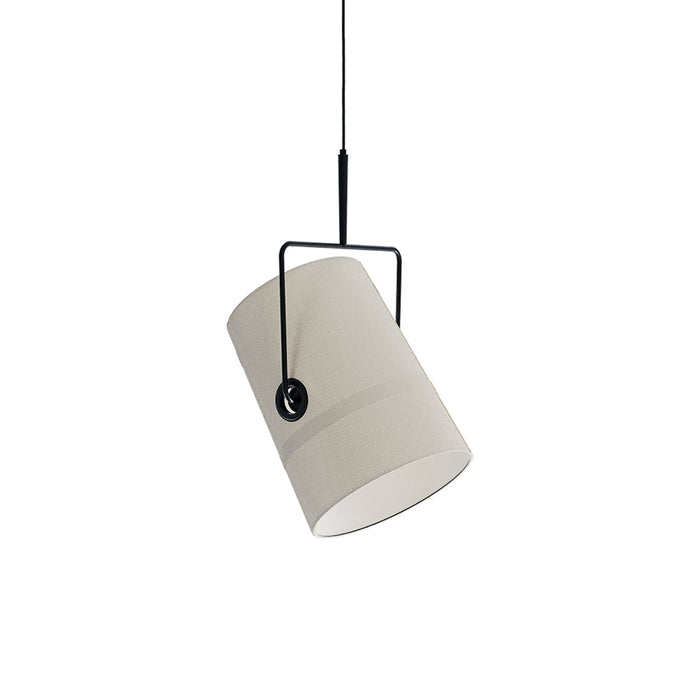 Fork Pendant Light in Anthracite/Ivory (Large).