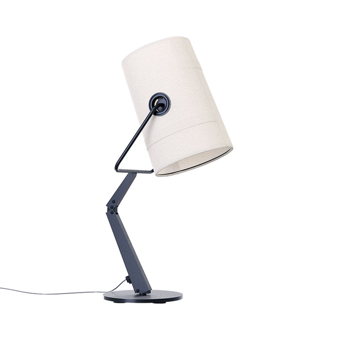 Fork Table Lamp in Anthracite/Ivory.