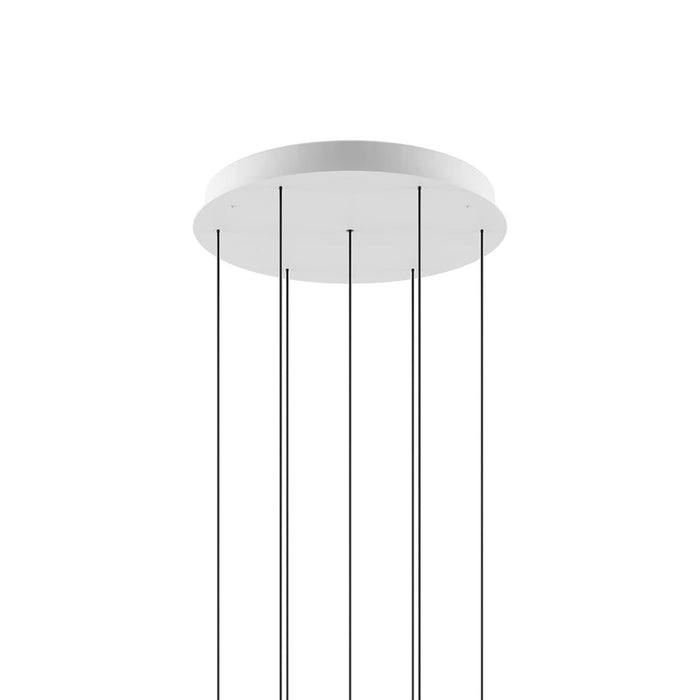 Round Canopy For Cluster in Matte White (7-Light).