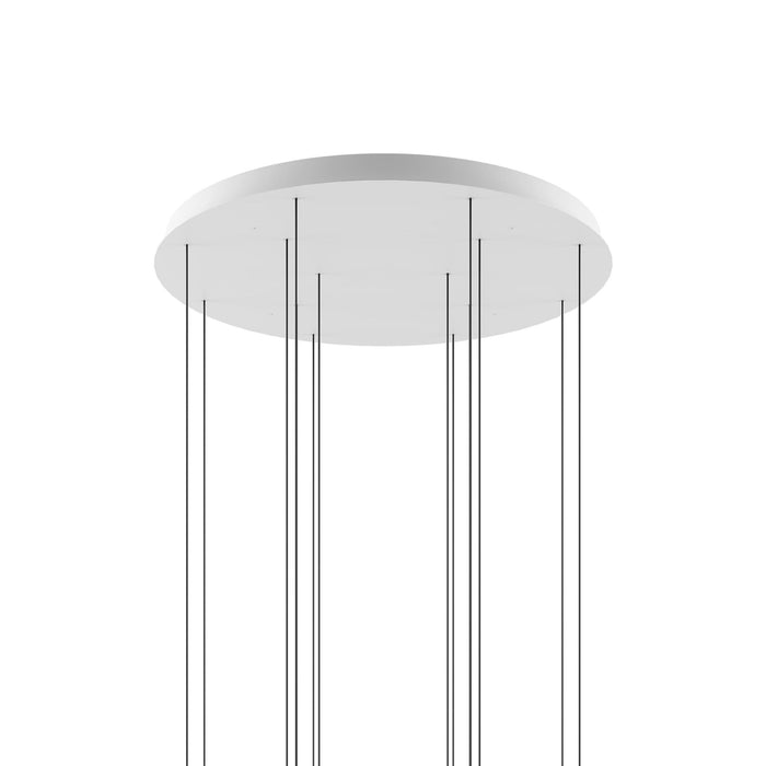 Round Canopy For Cluster in Matte White (14-Light).