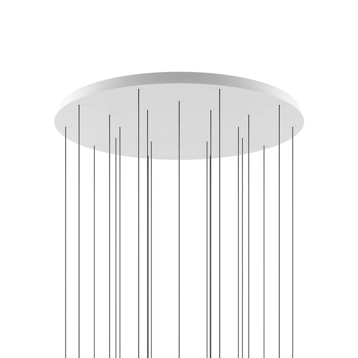 Round Canopy For Cluster in Matte White (24-Light).