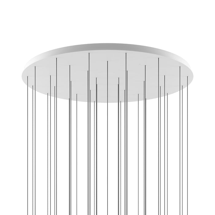 Round Canopy For Cluster in Matte White (36-Light).
