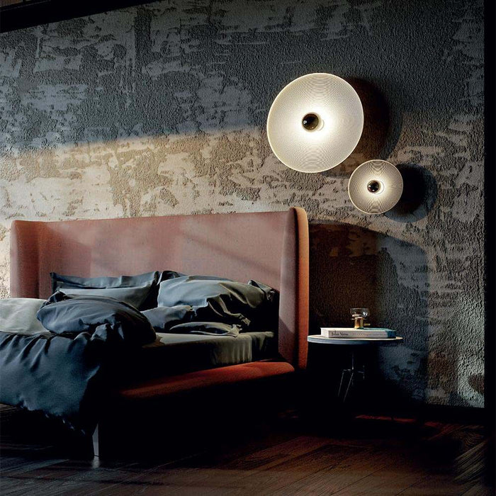 Vinyl Wall Light in bedroom.