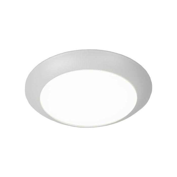 Disc LED Ceiling/Wall Light in White (6-Inch).