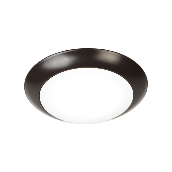 Disc LED Ceiling/Wall Light in Bronze (6-Inch / A19 Socket).