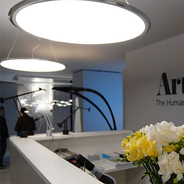Discovery LED Suspension Light in office.