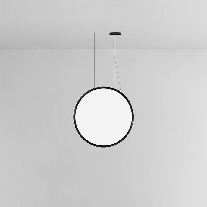 Discovery LED Vertical Suspension Light in Black/Standard (Large).